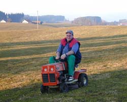 Fahrer Bobo nach vollbrachter Arbeit.
